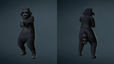 Claire Raccoon Puppet