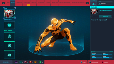 Symbiote Golden Style Armored Advanced Suit