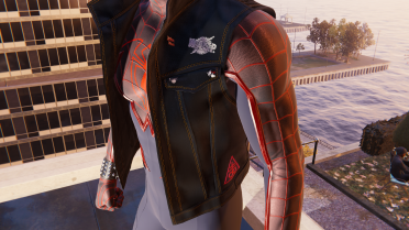 Eddie Monson's Vest on Spider-Punk Suit
