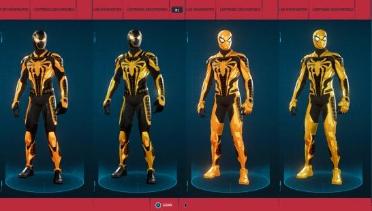 Symbiote Golden Style Armored Advanced Suit