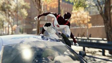 Miles Morales White and Black suit