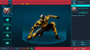 Symbiote Golden Style Armored Advanced Suit