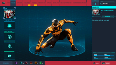 Symbiote Golden Style Armored Advanced Suit