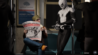 Black and White Far From Home Suit