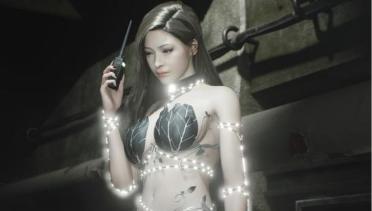 Ada & Claire Black And White Light Shining Pearl Dress