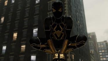 Black and Gold Dark Suit