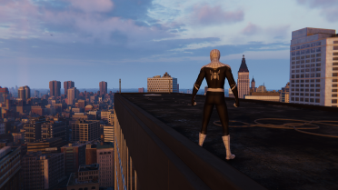 Black and White Far From Home Suit