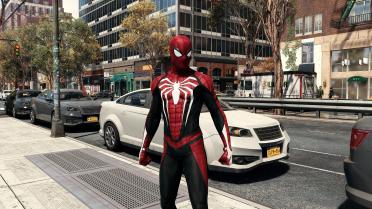 Dark Red and Black Advanced Suit