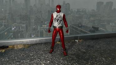 Scarlet Spider White Sweater Gloves and Shoes