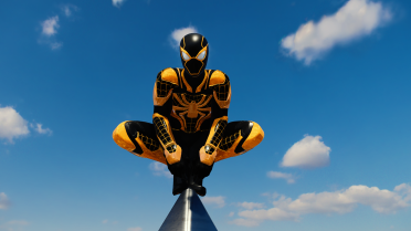 Symbiote Golden Style Armored Advanced Suit