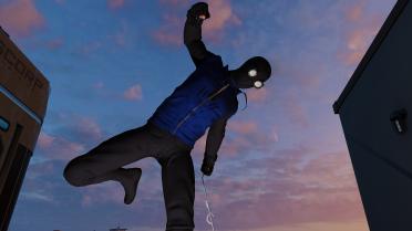 Homemade Suit - Black and Blue