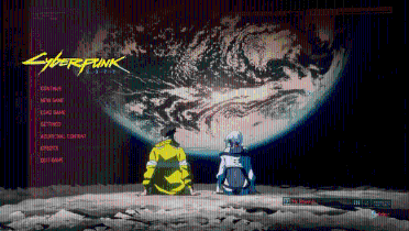 Dating on the Moon - Edgerunners Main Menu Background Replacement