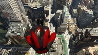 Black and Red Kaine Suit