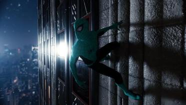 Cyan and black Classic Suit