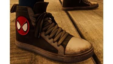 Spider Punk Grey Shoes
