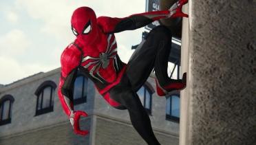 Advanced Suit Recolor (Red and Black with Gray Spider Logo)