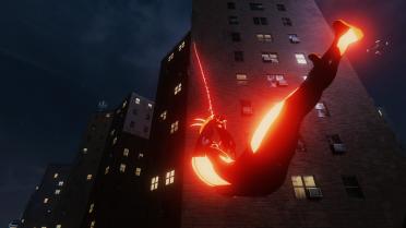 Glowing red Web lines