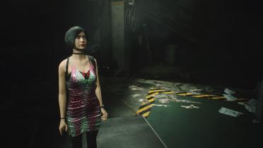 Ada Cyan Purple Sexy Black Dress