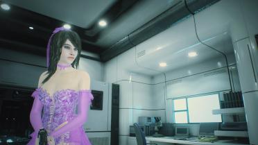 Ada & Claire Purple Sexy Wedding Dress