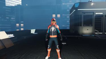 Hooded Homemade Spider-Man Outfit