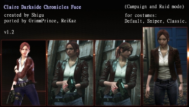 Claire Darkside Chronicles Face (Campaign and Raid mode)