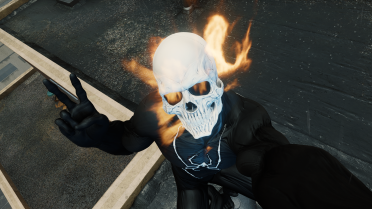 Ghost Rider Style in Spirit Spider Suit 2 Versions