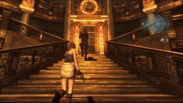 Jill RE3 Blue Bustier Outfit