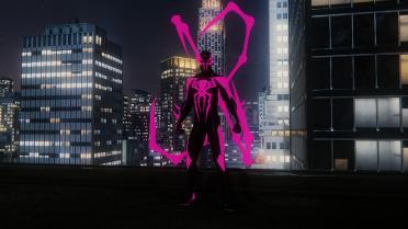 Spider Legs Glowing Pink