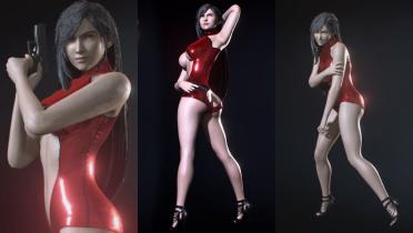 Final Fantasy 7 Tifa Sexy Red Cheongsam Dress