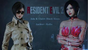 Ada & Claire Red Retal Pattern Dress