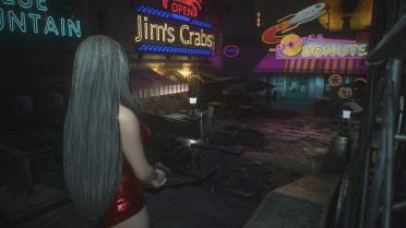 Final Fantasy 7 Tifa Sexy Red Cheongsam Dress