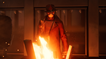 Chaos in the city and rainy day