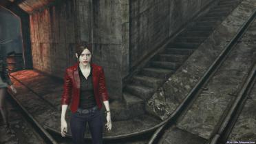 Jeans With Red Jacket