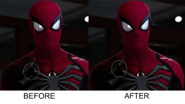 Advanced Suit Recolor (Red and Black with Gray Spider Logo)