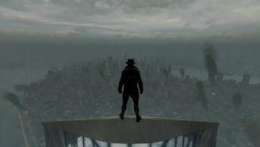 Chaos in the city and rainy day