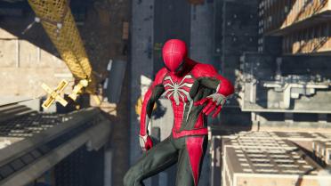 Advanced Suit Recolor (Red and Black with Gray Spider Logo)