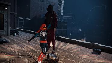 Hooded Homemade Spider-Man Outfit