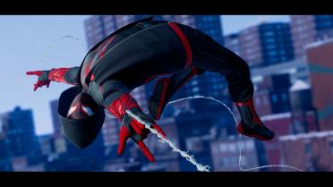 Matte Black and Red Pants for The End Suit