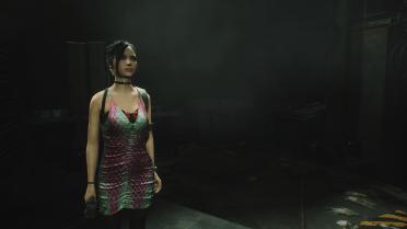 Ada Cyan Purple Fish Scale Dress