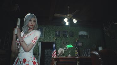 Ada & Claire White Haired Navy Suit