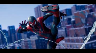 Black Crimson Cowl Suit