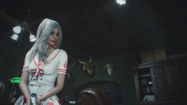 Ada & Claire White Haired Navy Suit