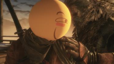 Sekiro with Smirk Emoji Face