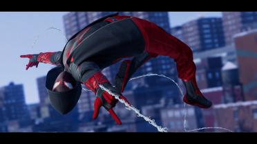 Matte Black and Red Pants for The End Suit