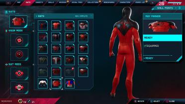 Scarlet Spider II Suit Slot (Spider-Man Remastered)