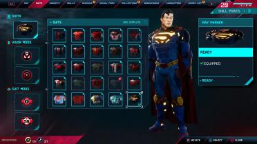 Superman with cape physics - Suit Slot