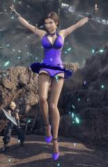 Tifa Purple Dress Underwear Fix