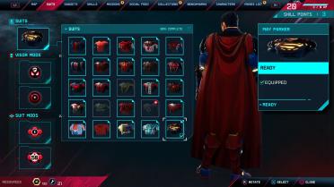 Superman with cape physics - Suit Slot