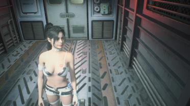 Ada & Claire Dark Stalker White Silver Edge White Stockings Lip Print