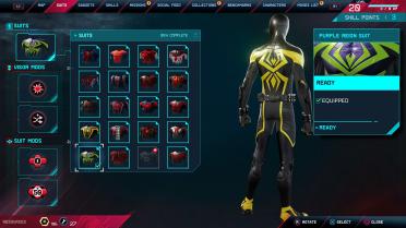 Black and Gold Purple Reign Suit